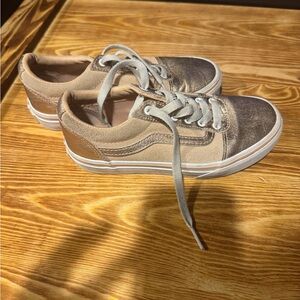 Girls gold Vans